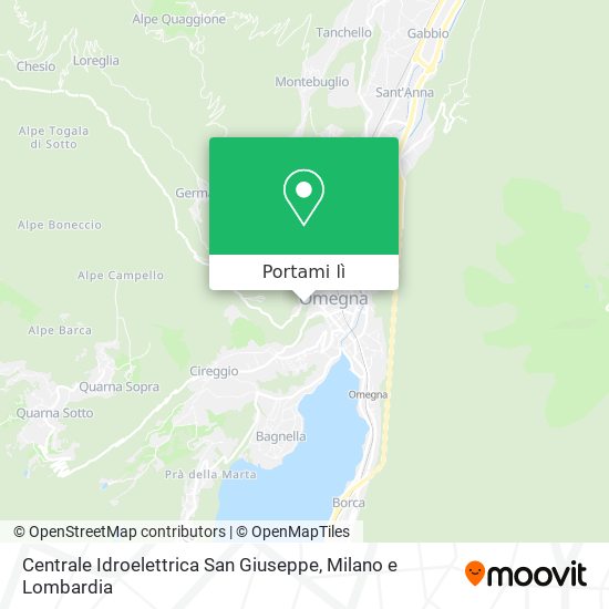 Mappa Centrale Idroelettrica San Giuseppe