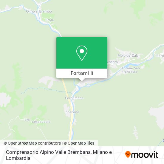 Mappa Comprensorio Alpino Valle Brembana