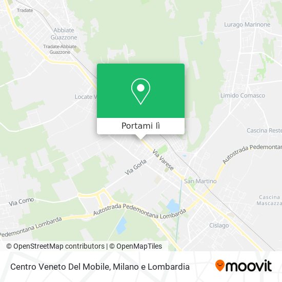 Mappa Centro Veneto Del Mobile