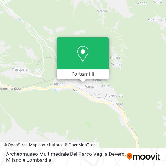 Mappa Archeomuseo Multimediale Del Parco Veglia Devero