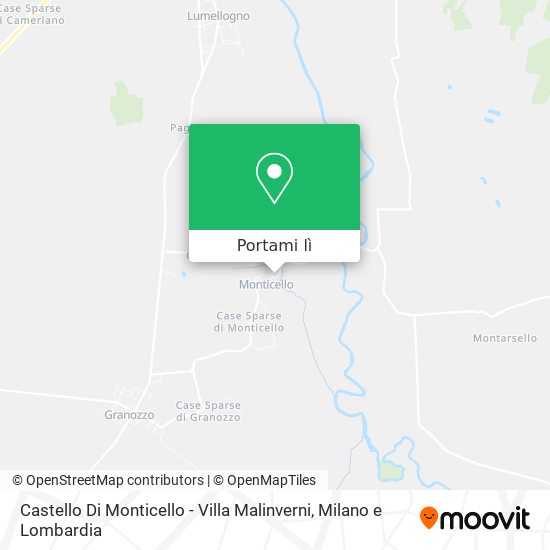 Mappa Castello Di Monticello - Villa Malinverni