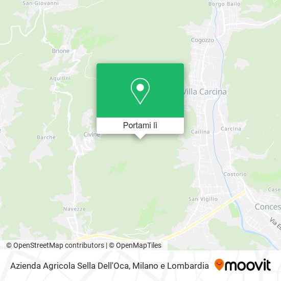 Mappa Azienda Agricola Sella Dell'Oca