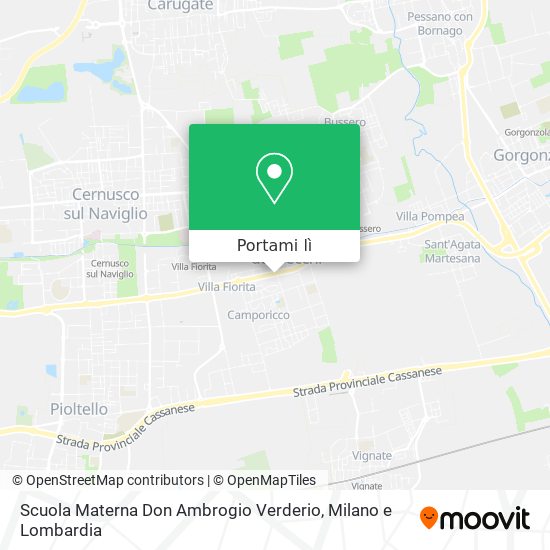 Mappa Scuola Materna Don Ambrogio Verderio