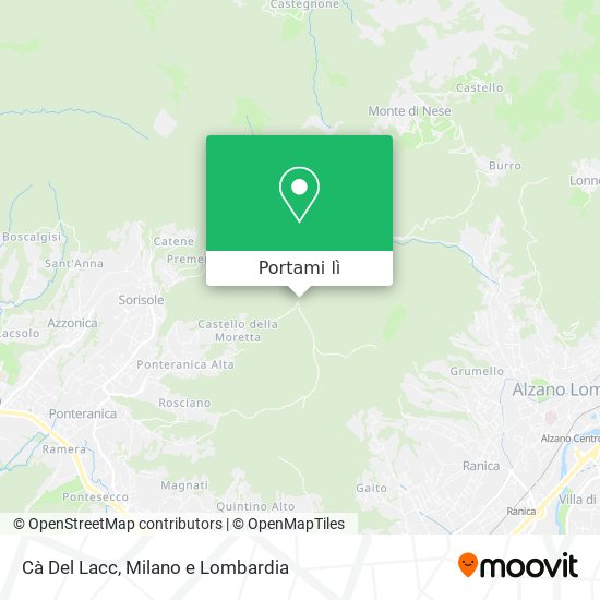Mappa Cà Del Lacc