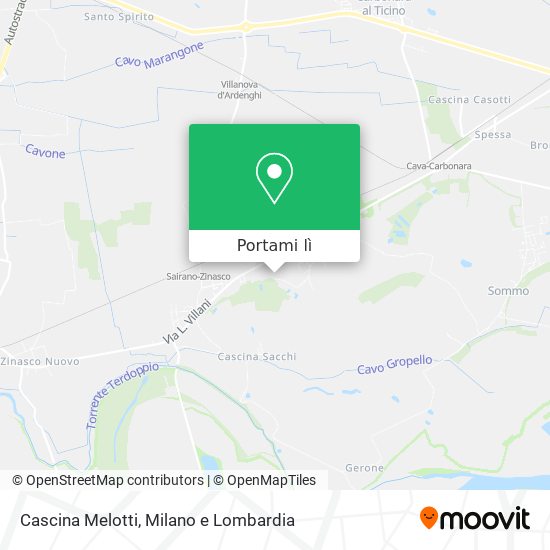 Mappa Cascina Melotti