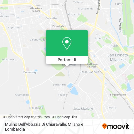 Mappa Mulino Dell'Abbazia Di Chiaravalle