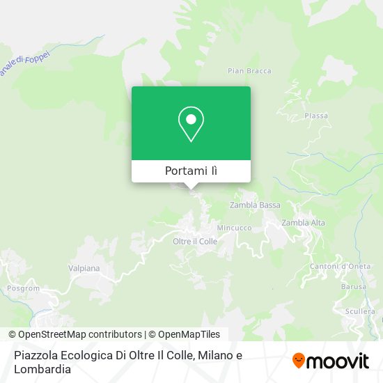 Mappa Piazzola Ecologica Di Oltre Il Colle
