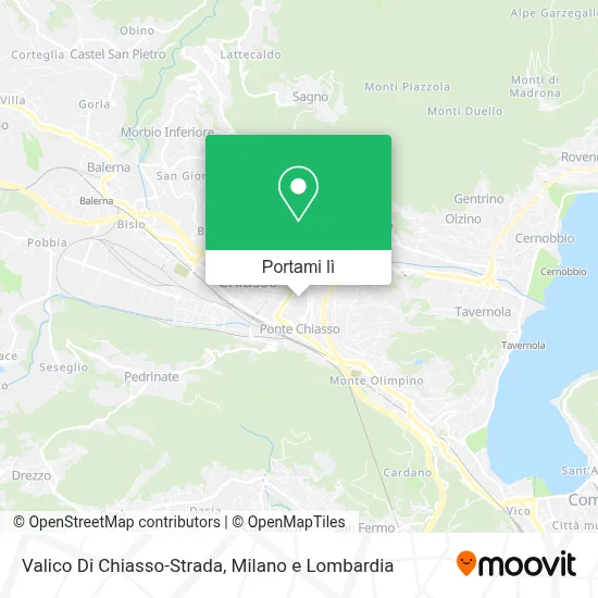 Mappa Valico Di Chiasso-Strada