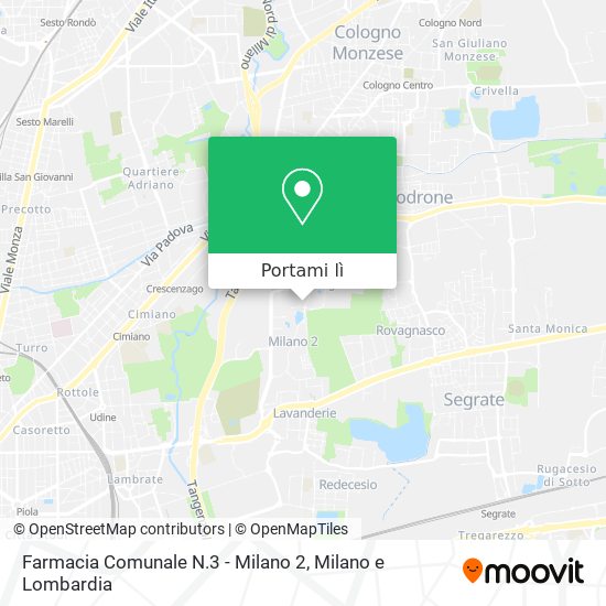 Mappa Farmacia Comunale N.3 - Milano 2