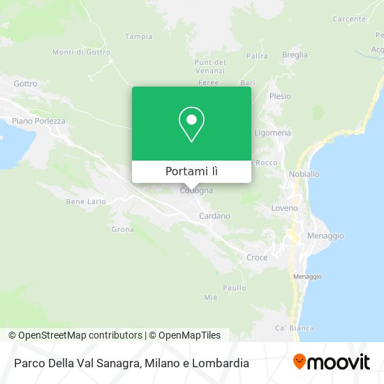 Mappa Parco Della Val Sanagra