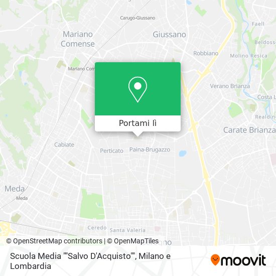 Mappa Scuola Media ""Salvo D'Acquisto""