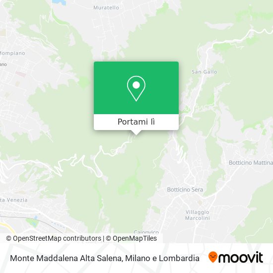 Mappa Monte Maddalena Alta Salena