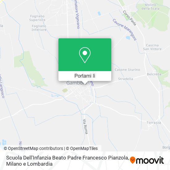Mappa Scuola Dell'Infanzia Beato Padre Francesco Pianzola