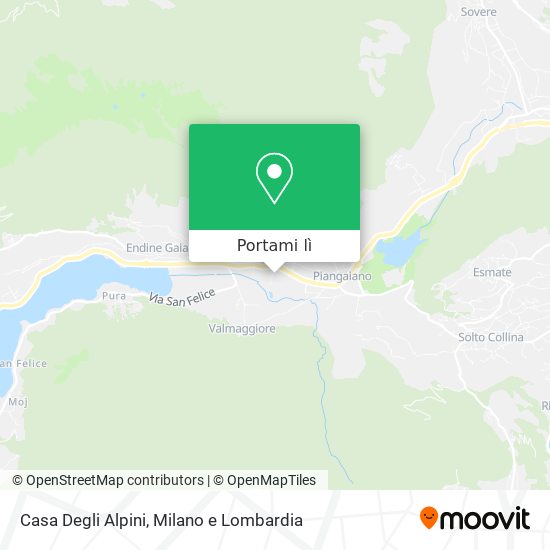 Mappa Casa Degli Alpini