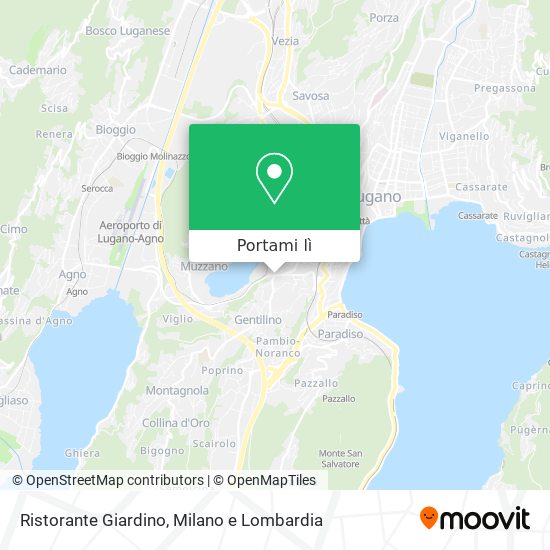 Mappa Ristorante Giardino