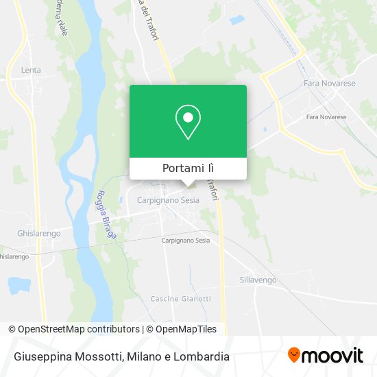 Mappa Giuseppina Mossotti