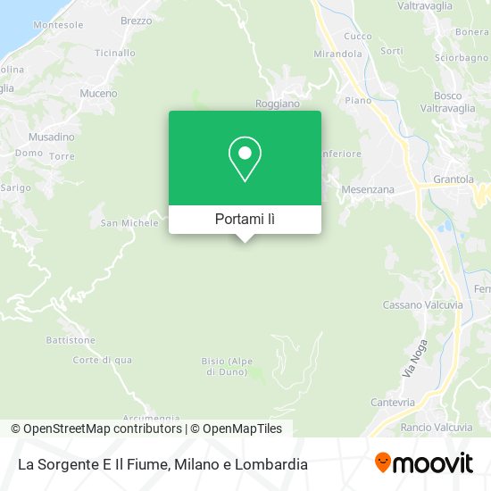 Mappa La Sorgente E Il Fiume