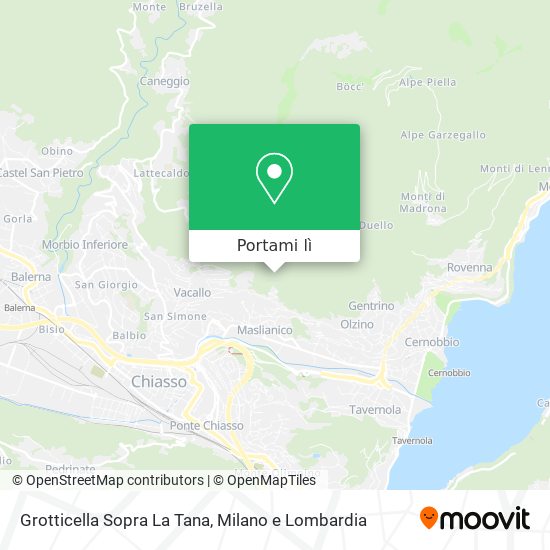 Mappa Grotticella Sopra La Tana