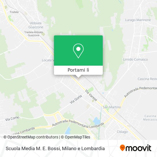 Mappa Scuola Media M. E. Bossi