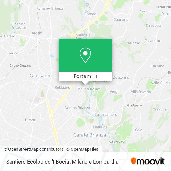 Mappa Sentiero Ecologico 'I Bocia'