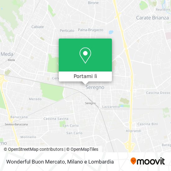 Mappa Wonderful Buon Mercato
