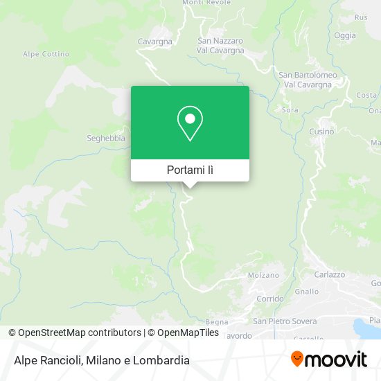 Mappa Alpe Rancioli