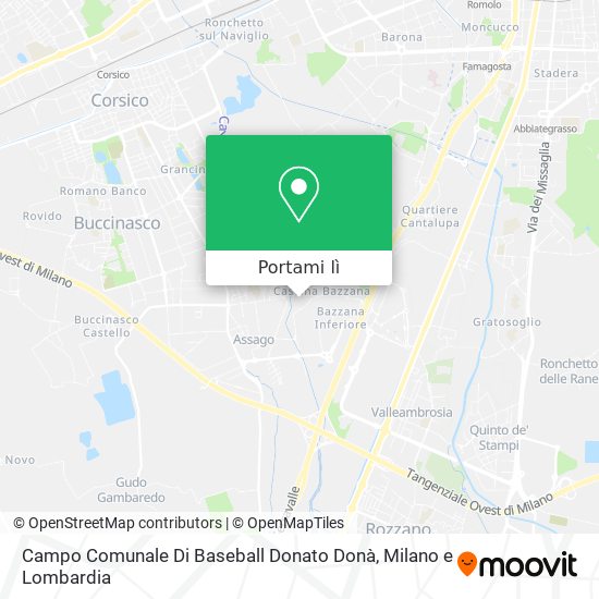 Mappa Campo Comunale Di Baseball Donato Donà