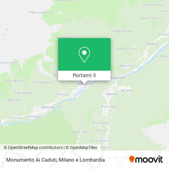 Mappa Monumento Ai Caduti