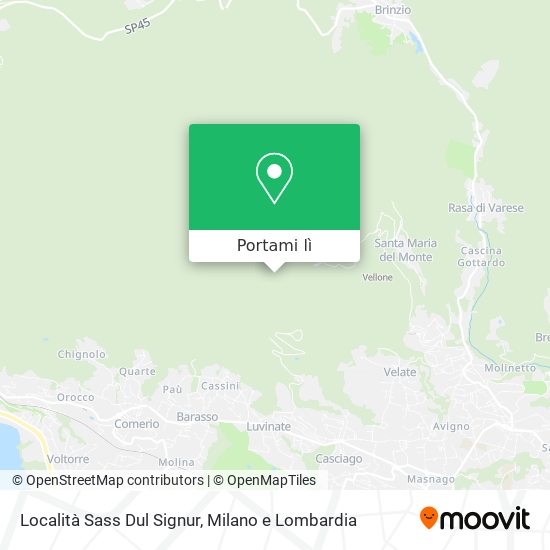 Mappa Località Sass Dul Signur