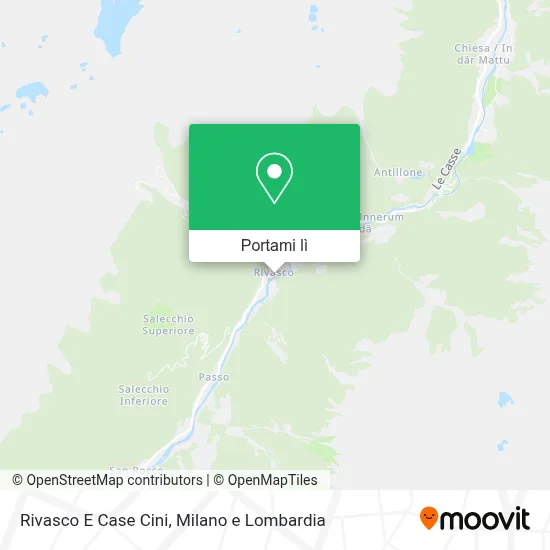 Mappa Rivasco E Case Cini