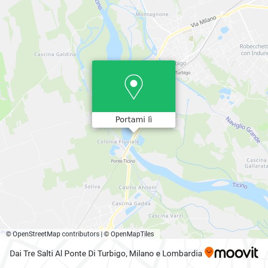 Mappa Dai Tre Salti Al Ponte Di Turbigo