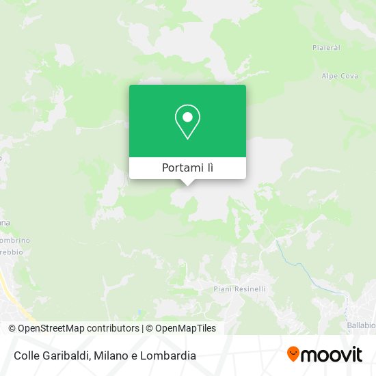 Mappa Colle Garibaldi