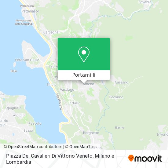 Mappa Piazza Dei Cavalieri Di Vittorio Veneto