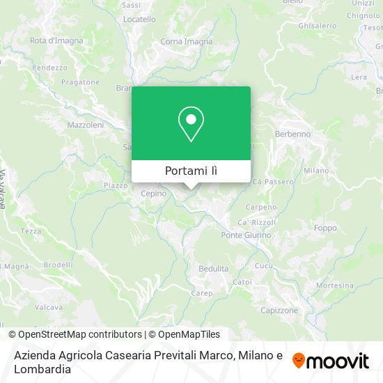 Mappa Azienda Agricola Casearia Previtali Marco