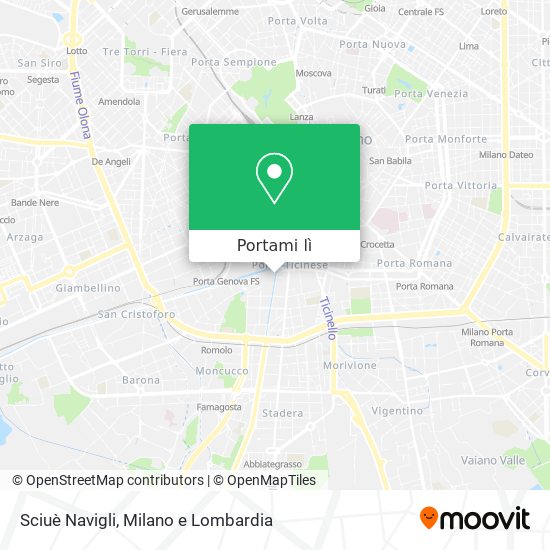 Mappa Sciuè Navigli