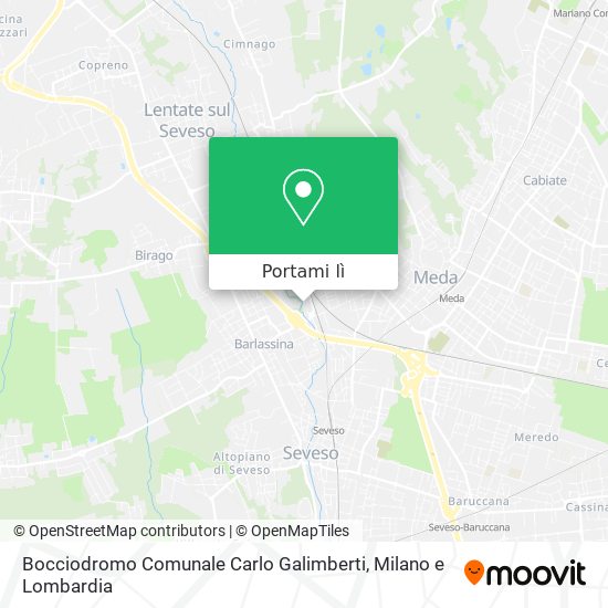 Mappa Bocciodromo Comunale Carlo Galimberti