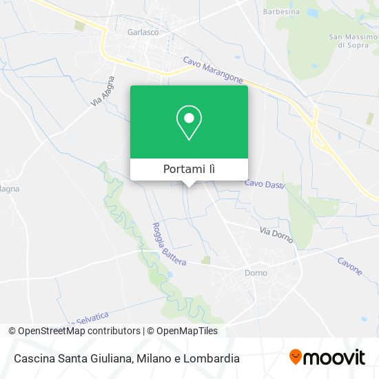 Mappa Cascina Santa Giuliana