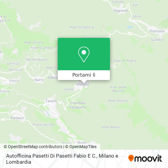 Mappa Autofficina Pasetti Di Pasetti Fabio E C.