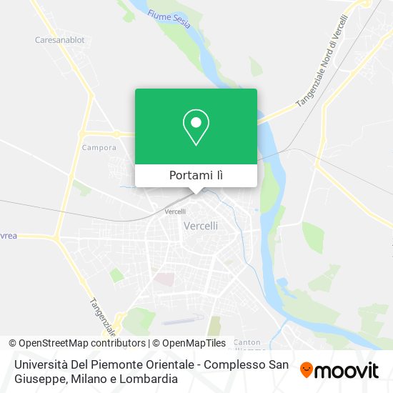 Mappa Università Del Piemonte Orientale - Complesso San Giuseppe