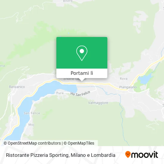 Mappa Ristorante Pizzeria Sporting