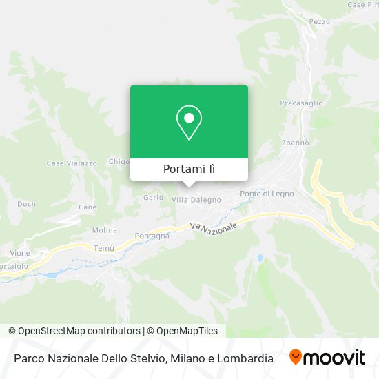 Mappa Parco Nazionale Dello Stelvio