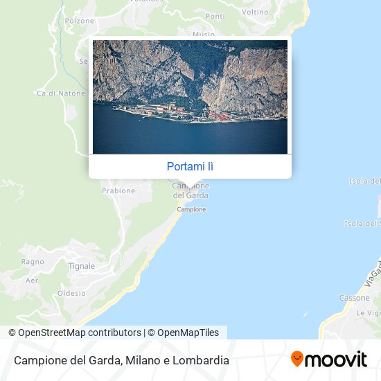 Mappa Campione del Garda