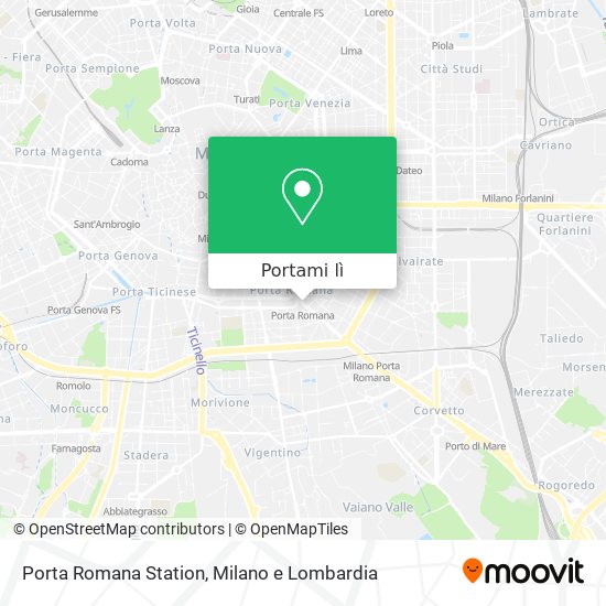 Mappa Porta Romana Station