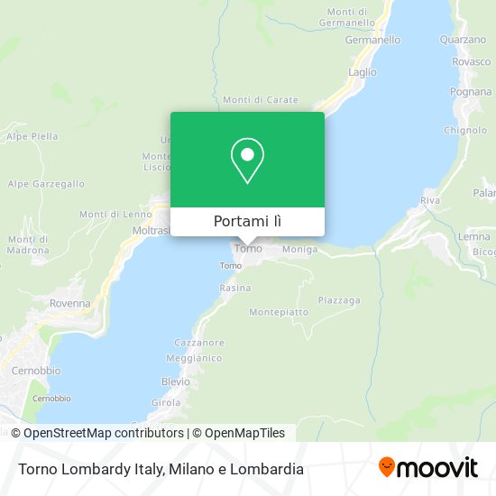 Mappa Torno Lombardy Italy