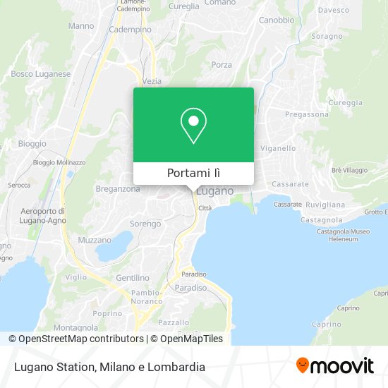 Mappa Lugano Station