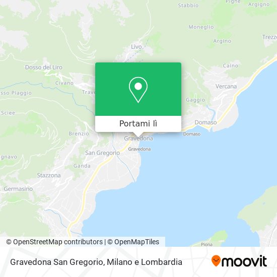 Mappa Gravedona San Gregorio