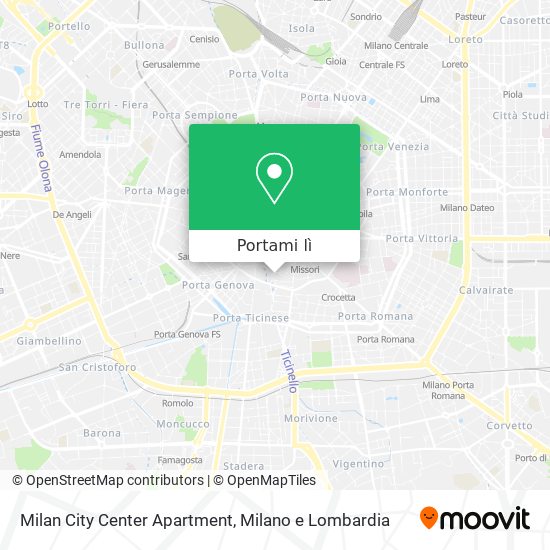 Mappa Milan City Center Apartment