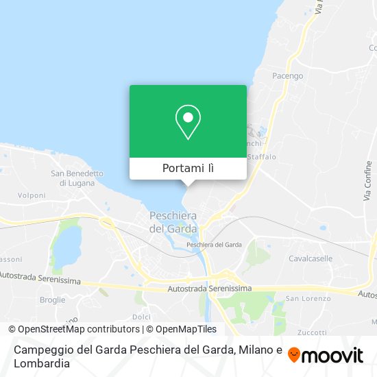 Mappa Campeggio del Garda Peschiera del Garda