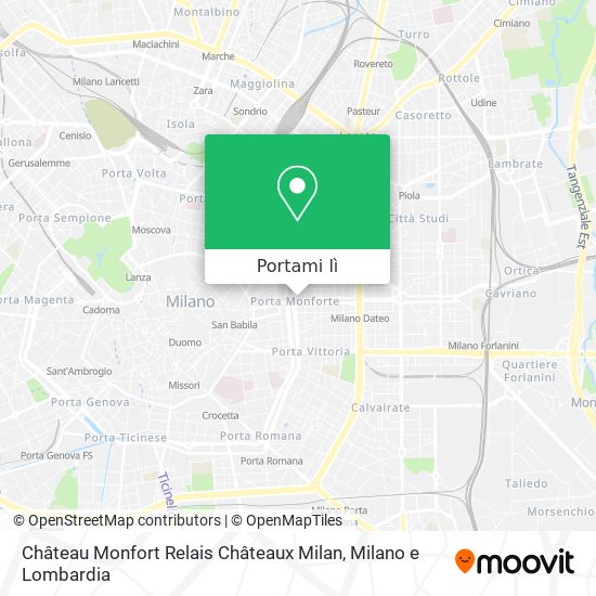 Mappa Château Monfort Relais Châteaux Milan