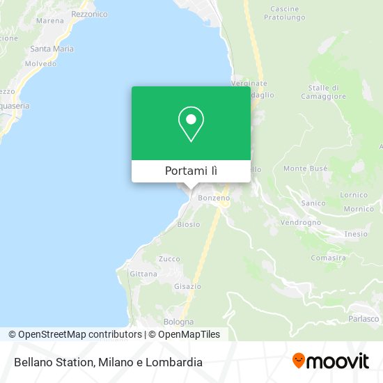 Mappa Bellano Station
